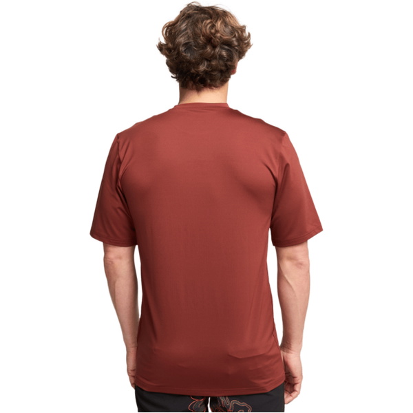 2026 Billabong Mens Arch Wave Short Sleeve Rash Vest EBYWR03019 - Burnt Red